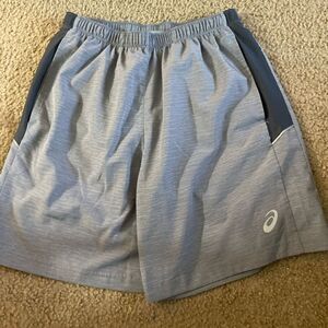 Mens Gray ASICS Athletic Shorts